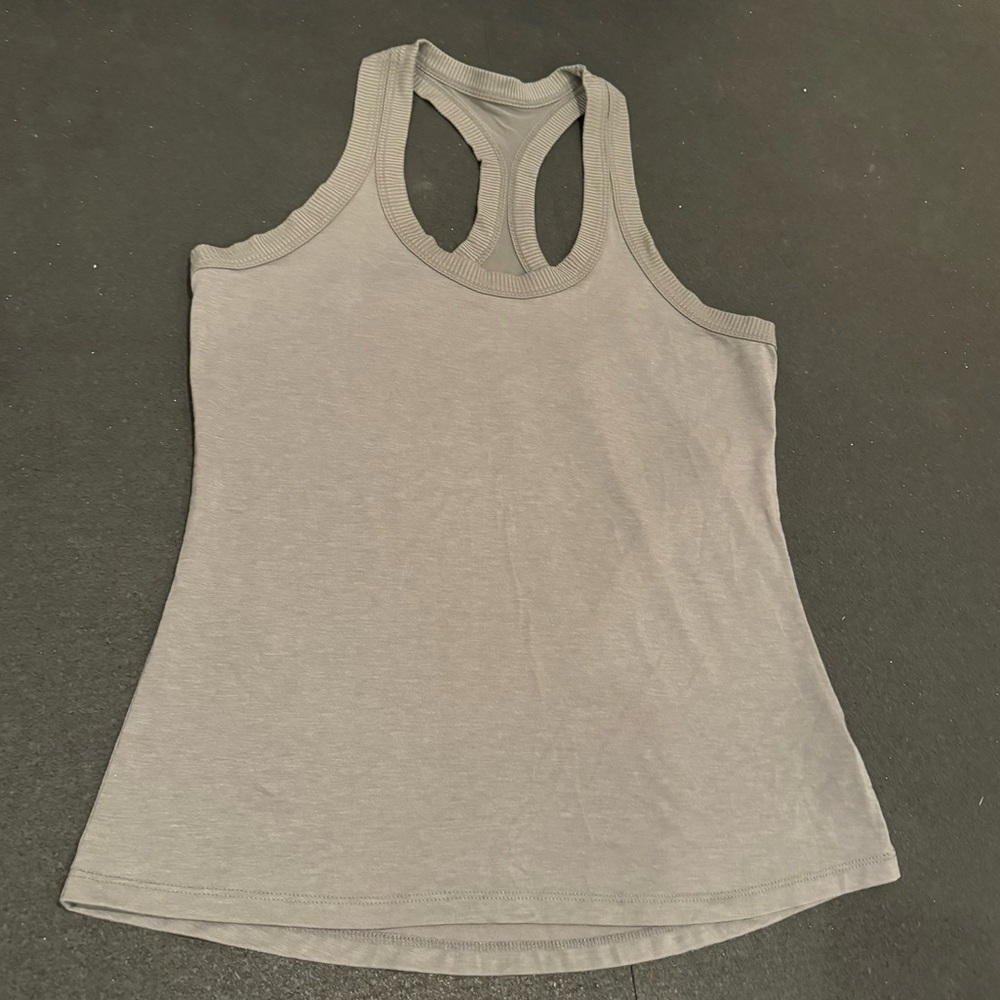 Athleta racerback forest green tank top